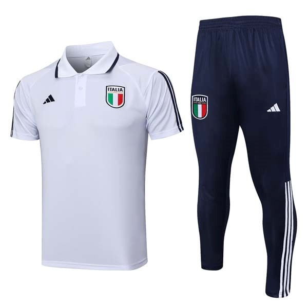 Polo Italia Set Completo 2023-2024 Bianco Blu
